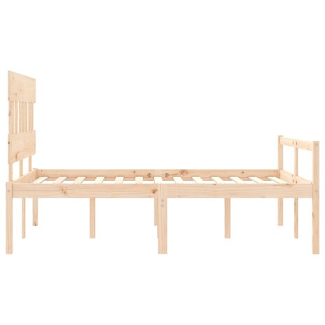 Seniorenbed met hoofdbord massief hout 120x200 cm 7
