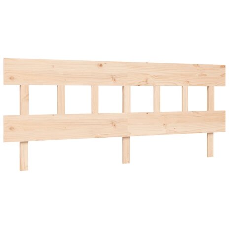 Seniorenbed met hoofdbord massief hout 200x200 cm 8