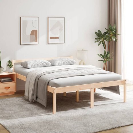 Seniorenbed massief grenenhout 160x200 cm 1
