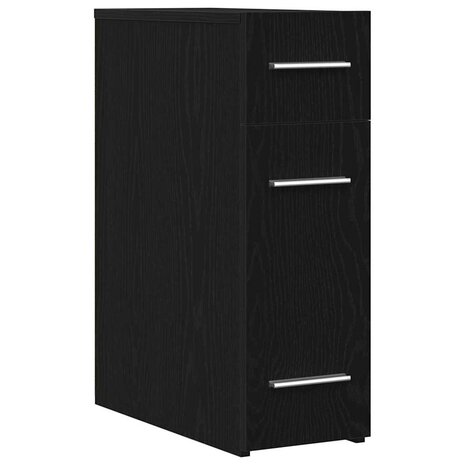 Apothekerskast Zwart eiken 20 x 45.5 x 60 cm Bewerkt hout 2