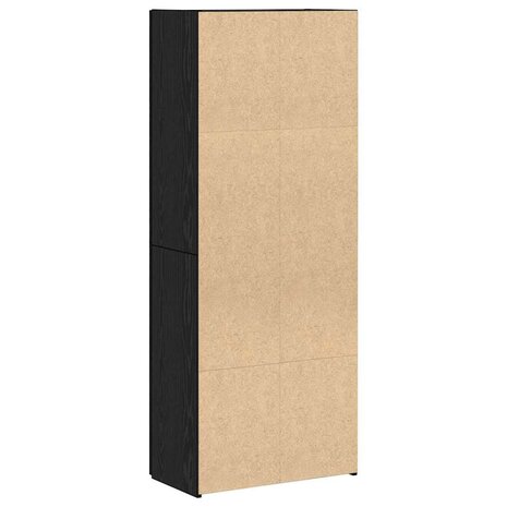 Kantoorkast Zwart Eiken 70 x 32 x 77.5 cm Bewerkt hout 8