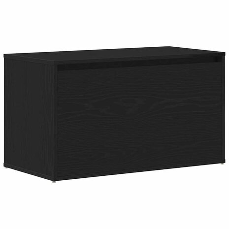 Bank met lade met opslag Zwart 80 x 40 x 45 cm Bewerkt hout 2
