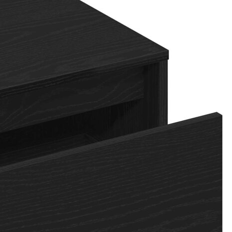 Bank met lade met opslag Zwart 80 x 40 x 45 cm Bewerkt hout 9