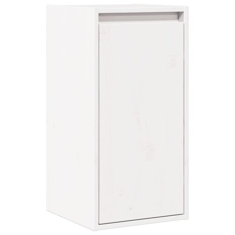 Wandkast 30x30x60 cm massief grenenhout wit 2