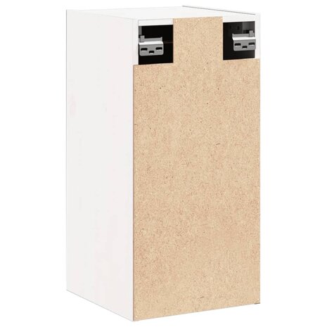 Wandkast 30x30x60 cm massief grenenhout wit 7