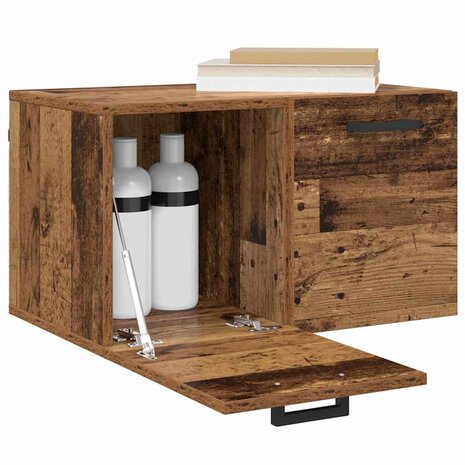 Wandkast Wandgemonteerd Oudhout 60 x 36,5 x 35 cm Bewerkt hout 3