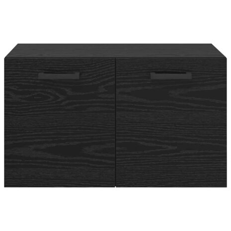 Wandkast Zwart Eiken 60 x 36,5 x 35 cm Bewerkt hout 6