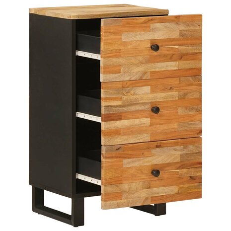 Bijzetkast met lade Bruin 40 x 33,5 x 75 cm Massief Mango Hout 2