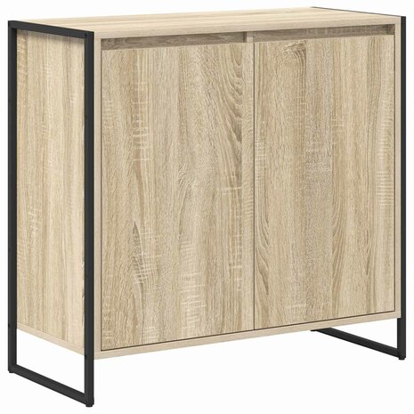 Bijzetkast Sonoma 79 x 36 x 75 cm Bewerkt hout 2