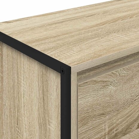 Bijzetkast Sonoma 79 x 36 x 75 cm Bewerkt hout 9