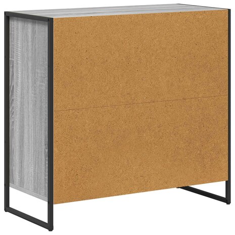 Bijzetkast Grijs Sonoma 79 x 36 x 75 cm Bewerkt hout 8