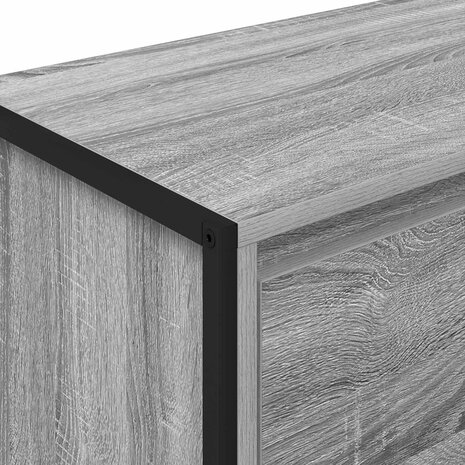 Bijzetkast Grijs Sonoma 79 x 36 x 75 cm Bewerkt hout 9