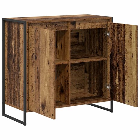 Bijzetkast Oud Hout 79 x 36 x 75 cm Bewerkt hout 5