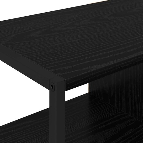 Bijzetkast Zwart Eiken 96.5 x 30 x 75 cm Bewerkt hout 9