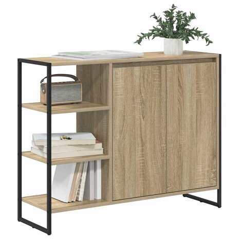 Bijzetkast Sonoma 96.5 x 30 x 75 cm Bewerkt hout 3