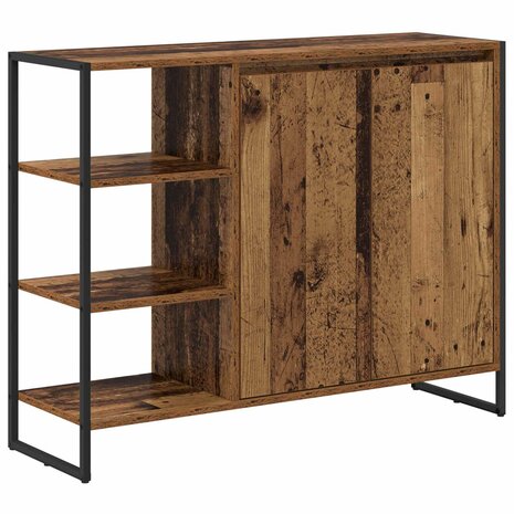 Bijzetkast Oud Hout 96.5 x 30 x 75 cm Bewerkt hout 2