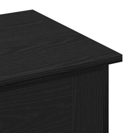 Salontafel Zwart Eiken 40 x 40 x 42 cm Bewerkt hout 8
