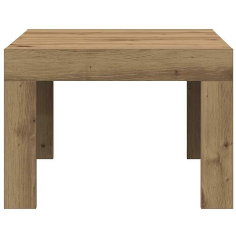 Salontafel Artisan Eiken 50 x 50 x 35 cm Bewerkt hout 5