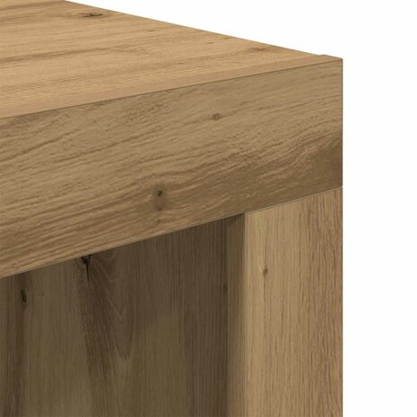 Salontafel Artisan Eiken 50 x 50 x 35 cm Bewerkt hout 8