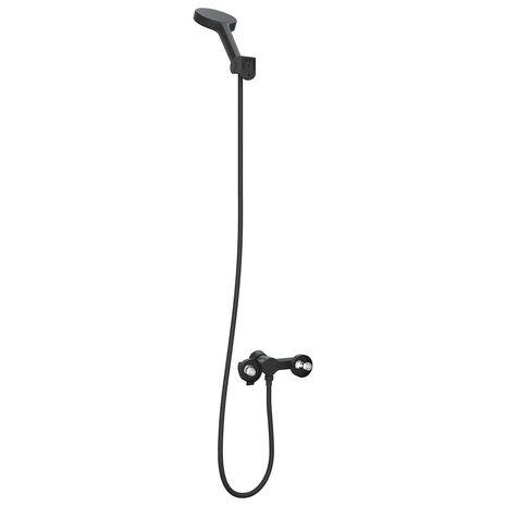 Doucheset Zwart G 1 / 2 inch Koper 5