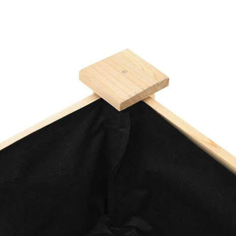 Tuin Bloempot Beige 45 x 45 x 76,5 cm Massief Vurenhout 8