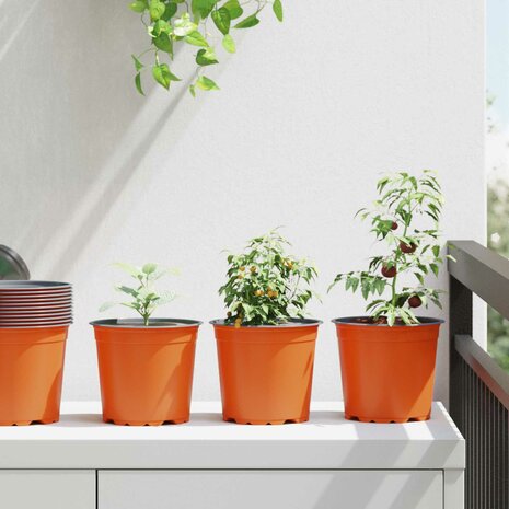 Bloempot 100 pcs Keramiek &Oslash; 15 x 12.5 cm Kunststof 1