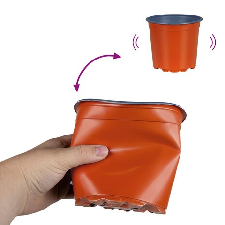 Bloempot 100 pcs Keramiek &Oslash; 15 x 12.5 cm Kunststof 9