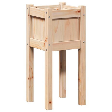 Tuin Bloempot Natuur 31 x 31 x 70 cm Massief grenenhout 2