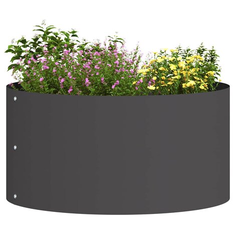 Tuin Bloempot Zwart 40 x 40 x 20 cm Koudgewalst staal 3