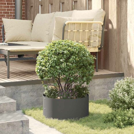Tuin Bloempot Zwart 40 x 40 x 20 cm Koudgewalst staal 4
