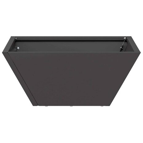 Tuin Bloempot Zwart 35 x 35 x 15 cm Koudgewalst staal 6