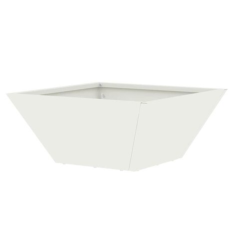 Tuin Bloempot Wit 35 x 35 x 15 cm Koudgewalst staal 7