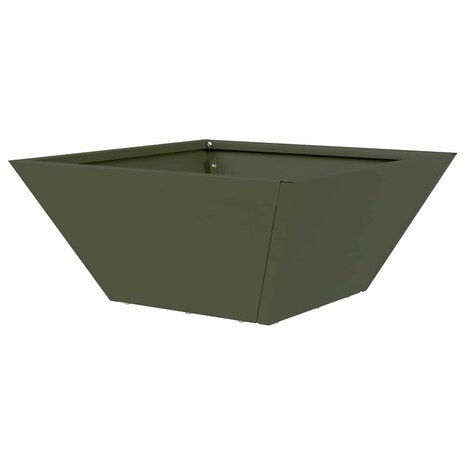 Tuin Bloempot Olijf Groen 35 x 35 x 15 cm Koudgewalst staal 7