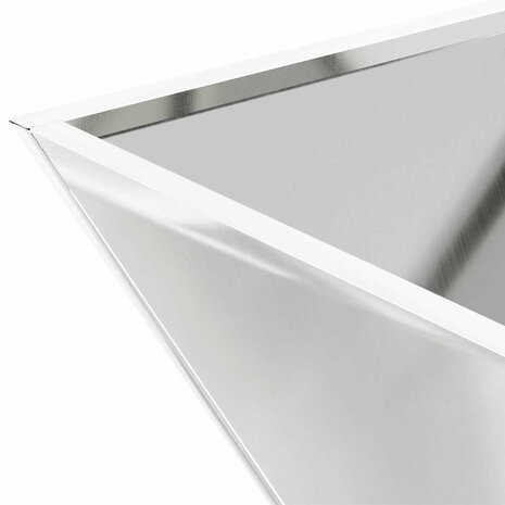 Tuin Bloempot Zilver 35 x 35 x 15 cm Gegalvaniseerd staal 9