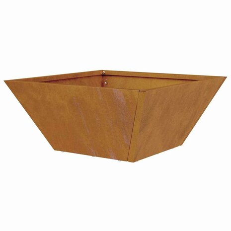 Tuin Bloempot Roestig 35 x 35 x 15 cm Cortenstaal 8