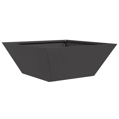 Tuin Bloempot Zwart 40 x 40 x 15 cm Koudgewalst staal 2