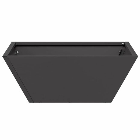 Tuin Bloempot Zwart 40 x 40 x 15 cm Koudgewalst staal 6