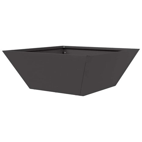 Tuin Bloempot Zwart 40 x 40 x 15 cm Koudgewalst staal 7