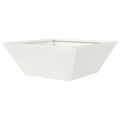Tuin Bloempot Wit 40 x 40 x 15 cm Koudgewalst staal 7