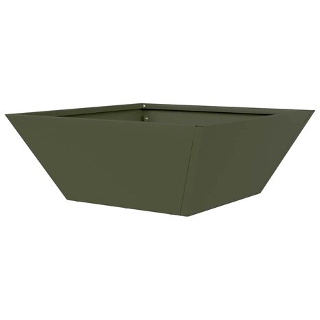 Tuin Bloempot Olijf Groen 40 x 40 x 15 cm Koudgewalst staal 7
