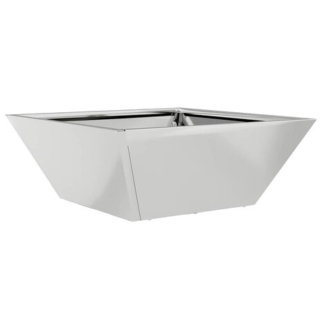 Tuin Bloempot Zilver 40 x 40 x 15 cm Gegalvaniseerd staal 2