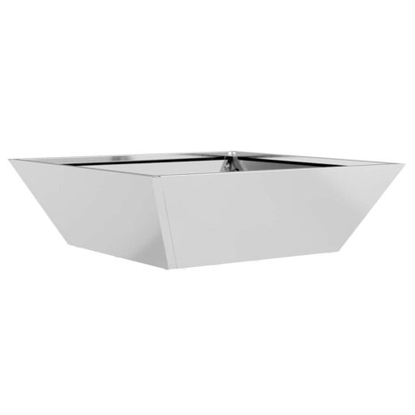 Tuin Bloempot Zilver 50 x 50 x 15 cm Gegalvaniseerd staal 2