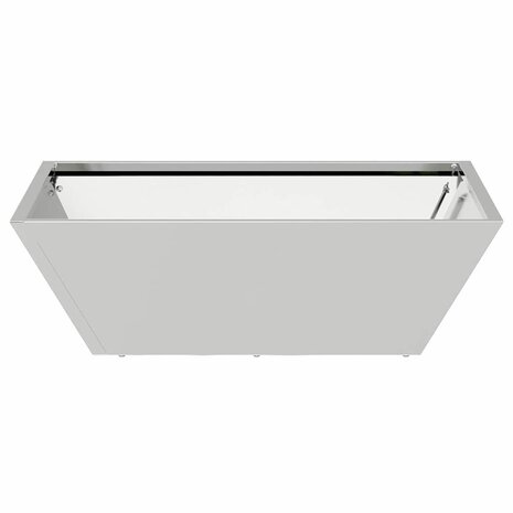 Tuin Bloempot Zilver 50 x 50 x 15 cm Gegalvaniseerd staal 6