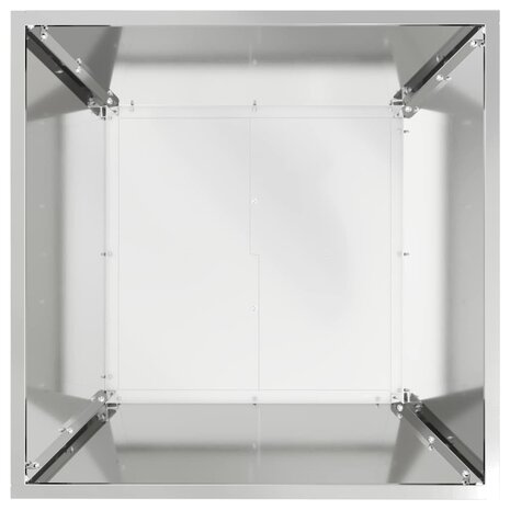 Tuin Bloempot Zilver 50 x 50 x 15 cm Gegalvaniseerd staal 8