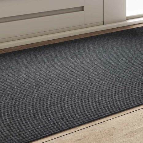Tapijt Loper Grijs 80 x 150 cm Stof 4