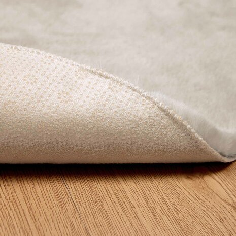 Nep Konijnenbont Tapijt Olite Beige &Oslash; 100 cm Polyester 9