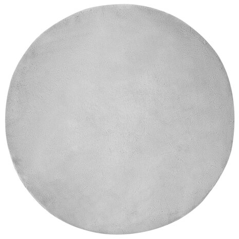Nep Konijnenbont Tapijt Olite Grijs &Oslash; 80 cm Polyester 2