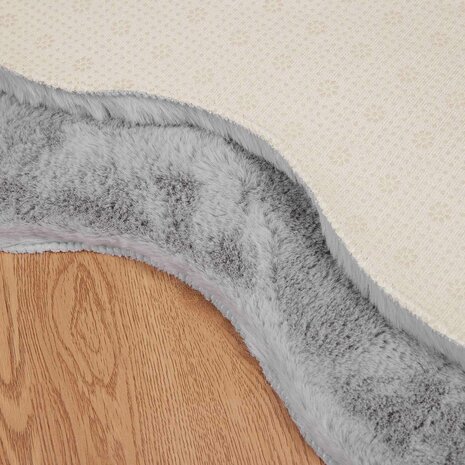 Nep Konijnenbont Tapijt Olite Grijs 60 x 90 cm Polyester 8