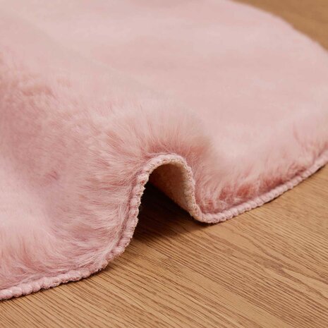 Nep Konijnenbont Tapijt Olite Roze 50 x 80 cm Polyester 5