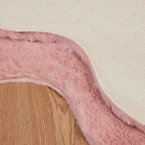 Nep Konijnenbont Tapijt Olite Roze 60 x 90 cm Polyester 8
